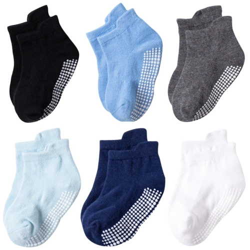 Cotton Children Anti-Slip Boat Socks For Boys Girl Low Cut Floor Kids Socks C01728