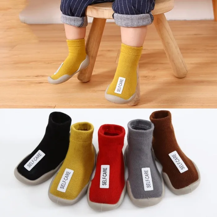 Baby Unisex First Walkers Toddler Soft Rubber Sole Shoes