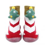Baby Non-Slip Cat Santa Claus Thickening Floor Animal Socks Shoes