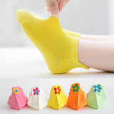 Summer Cute Embroidery Boy Baby Boat Socks 075768
