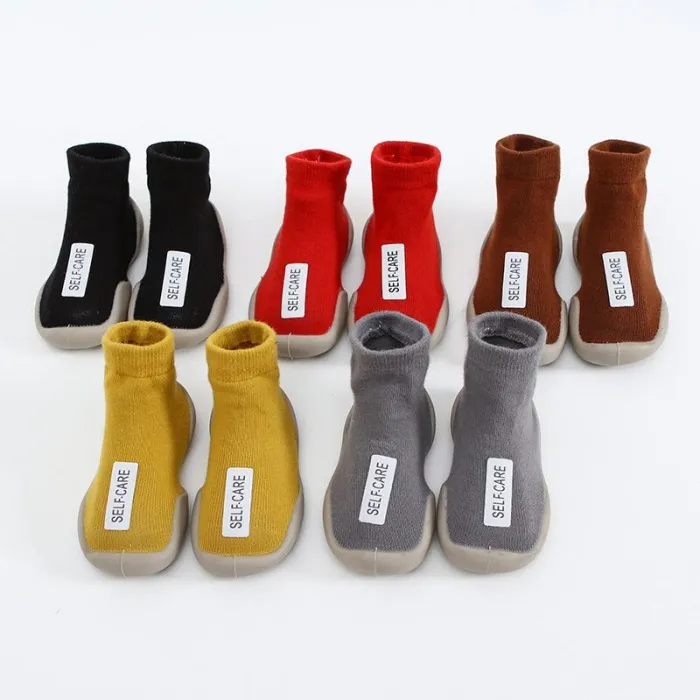 Baby Unisex First Walkers Toddler Soft Rubber Sole Shoes