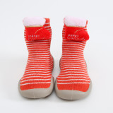 Autumn/Winter Thick Terry Sticky Flower Style Children's Socks Shoes