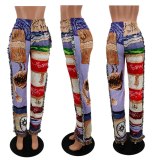 Women Colorful Joggers High Waist Pencil Pant Pants N603142
