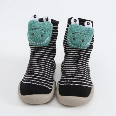 Autumn/Winter Thick Terry Sticky Flower Style Children's Socks Shoes