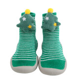 Autumn/Winter Thick Terry Sticky Flower Style Children's Socks Shoes