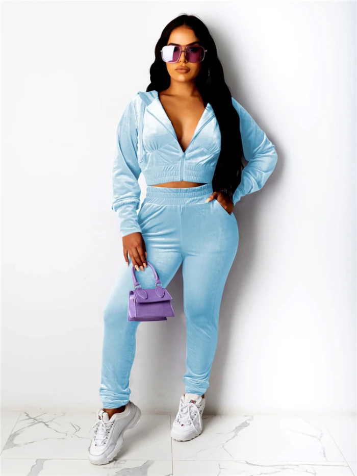 Women Two Pcs One Set Tops With Bottom Pants Outfit Outfits M5189910