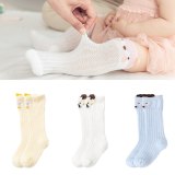 Summer Baby Newborn Girls Cotton Knee Thin Mesh Soft Long Socks YKX002132