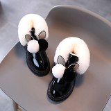 Winter Children Baby Girl Princess Cute Kids Cotton-Padded Snow Boots