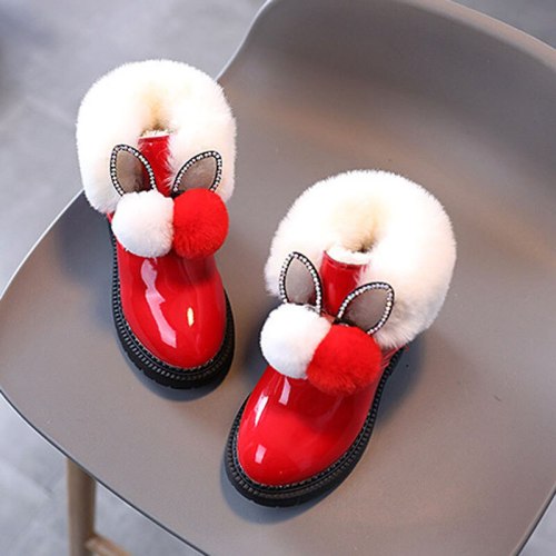 Winter Children Baby Girl Princess Cute Kids Cotton-Padded Snow Boots