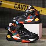 Children's Kids Sports Basketball Sneakers Breathable Shoes E8697
