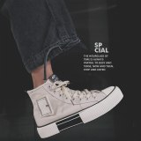 Fashion Men Breathable High Top Canvas Shoes Matching Sneakers 205263