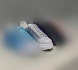 Women's Platform Round Toe Mixed Colors Crystal Sneakers 190632394117081