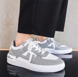 Fashion Men White Tennis Canvas Slip On Sneakers 0123-56