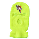 Three-Hole Wool Knit Anti-Terrorist Headgear Robber Hats