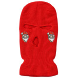 New Autumn and Winter Christmas Theme Three-Hole Warm Ski Hats