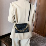 Women Leather Thick Chain Crossbody Handbags 88-983243