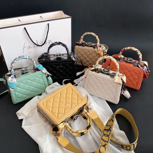 Women Single Shoulder Synthetic Leather Handbags 75-106172