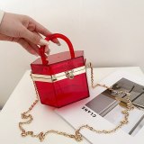Fashion PVC Women's Acrylic Transparent Tote Handbags 50-86801-34