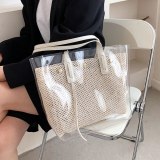 Summer Jelly Large Capacity Transparent Shoulder Bags 101-750213
