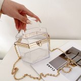 Fashion PVC Women's Acrylic Transparent Tote Handbags 50-86801-34