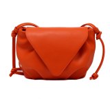 Women Solid Color Leather Shoulder Messenger Handbags 115-069710