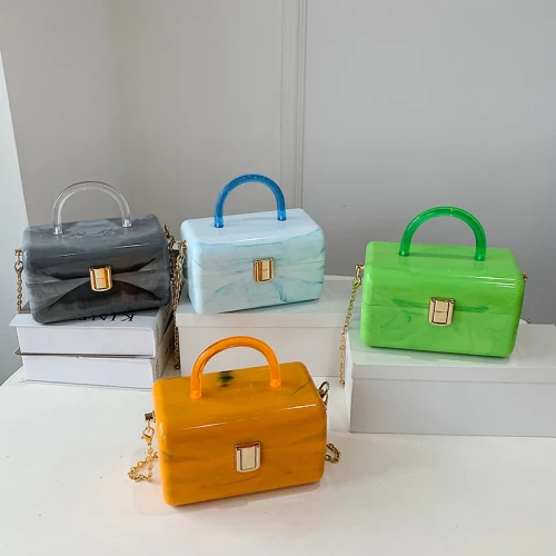 Fashion Gradient Box Small Square Purses and Handbags 50-185768