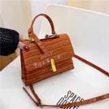 Fashion Stone Pattern Diagonal Portable Leather Handbags 102-660516