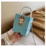 Ladies Acrylic Macaron Wallet Cute Transparent Crossbody Handbags 42-310112