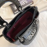 Women Tote Stone Fashion Shoulder Handbags 18-67889