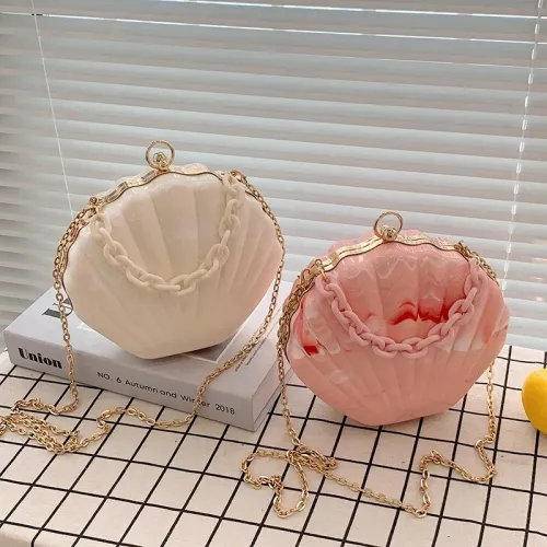 New Unique Design Texture Chain Shell Handbags 161-210112