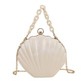 New Unique Design Texture Chain Shell Handbags 161-210112
