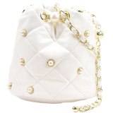 Fashion Chain Messenger Pearl Bucket Handbags 110-72031
