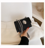 Fashion Lychee Pattern Diamond Small Square Handbags 177-202132