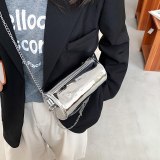 Women PU Leather Fashion Chain One Shoulder Handbags 145-54657