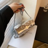 Women PU Leather Fashion Chain One Shoulder Handbags 145-54657