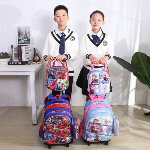 Three-Piece Children's Trolley School Elementary Students Cartoon Handbags