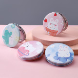 Baby Kids PU Leather Creative Folding Printed Logo Makeup Mirror A8101 B110112