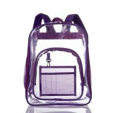 Students PVC Waterproof Transparent School See Through Backpacks 000617