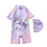 New Children's One-Piece Unicorn Girl Swimwear