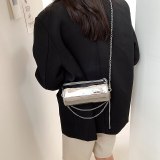 Women PU Leather Fashion Chain One Shoulder Handbags 145-54657