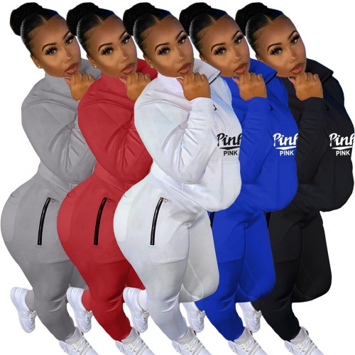 Women Pink Letter Tracksuits Tracksuit Outfit Outfits Jogging Suit Sports Suit YX924556