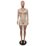 Women Sexy Mesh Sheer Lace Long Sleeve Bodysuits Bodysuit Outfit Outfits 11526#