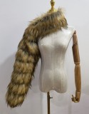 Faux Fox Fur Shawl Coat 0085162