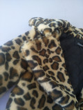 Women's Leopard Pattern Faux Fur Coats 001728
