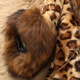 Autumn Winter Women Faux Fur Classic Leopard Jacket Coats 005162