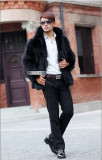 Men's Imitation Fox Fur Jacket Coats 8895106