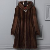 Fashion Winter Women Long Faux Mink Fur Coats 005869