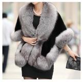 Fashion Faux Mink Fur Cloak Fox Fur Fur Shawl Short Coats 007485