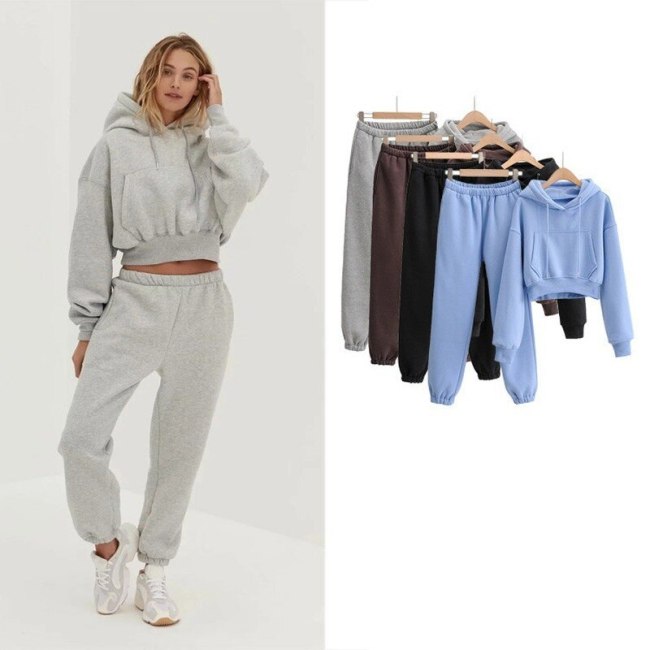 Women Thicken Velvet Warm Tracksuits Tracksuit Outfit Outfits Jogging Suit Sports Suit