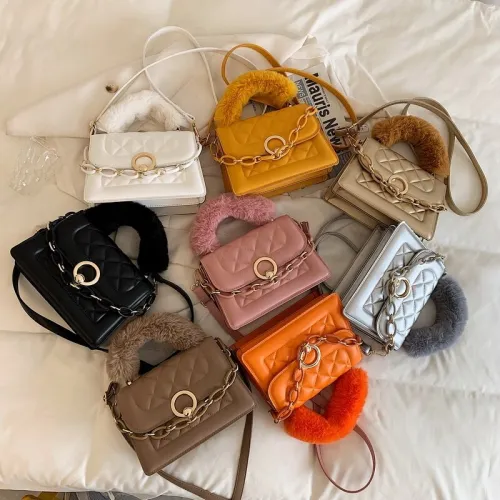 Fashion Lingge Square Bag Women's Shoulder Bag QY300827
